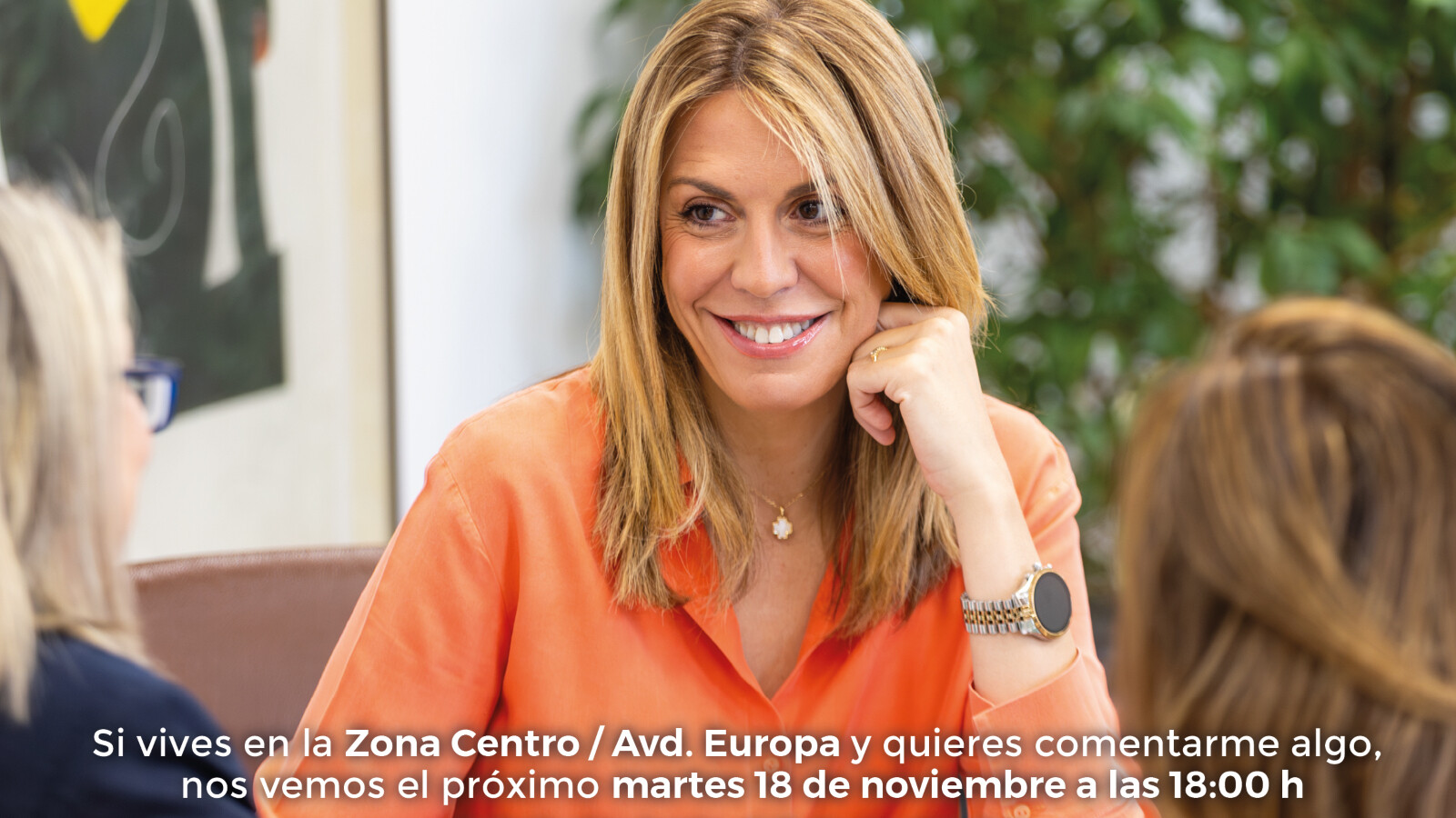 Paloma Tejero se reunirá con los vecinos del Centro y Avenida de Europa el 18 de noviembre