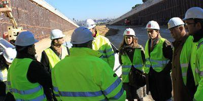 Mónica García Molina y Pablo Gil visitan las obras de la M-503