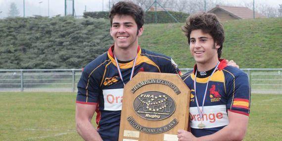 Dos alumnos de Retamar se proclaman Campeones de Europa Sub-18 de rugby