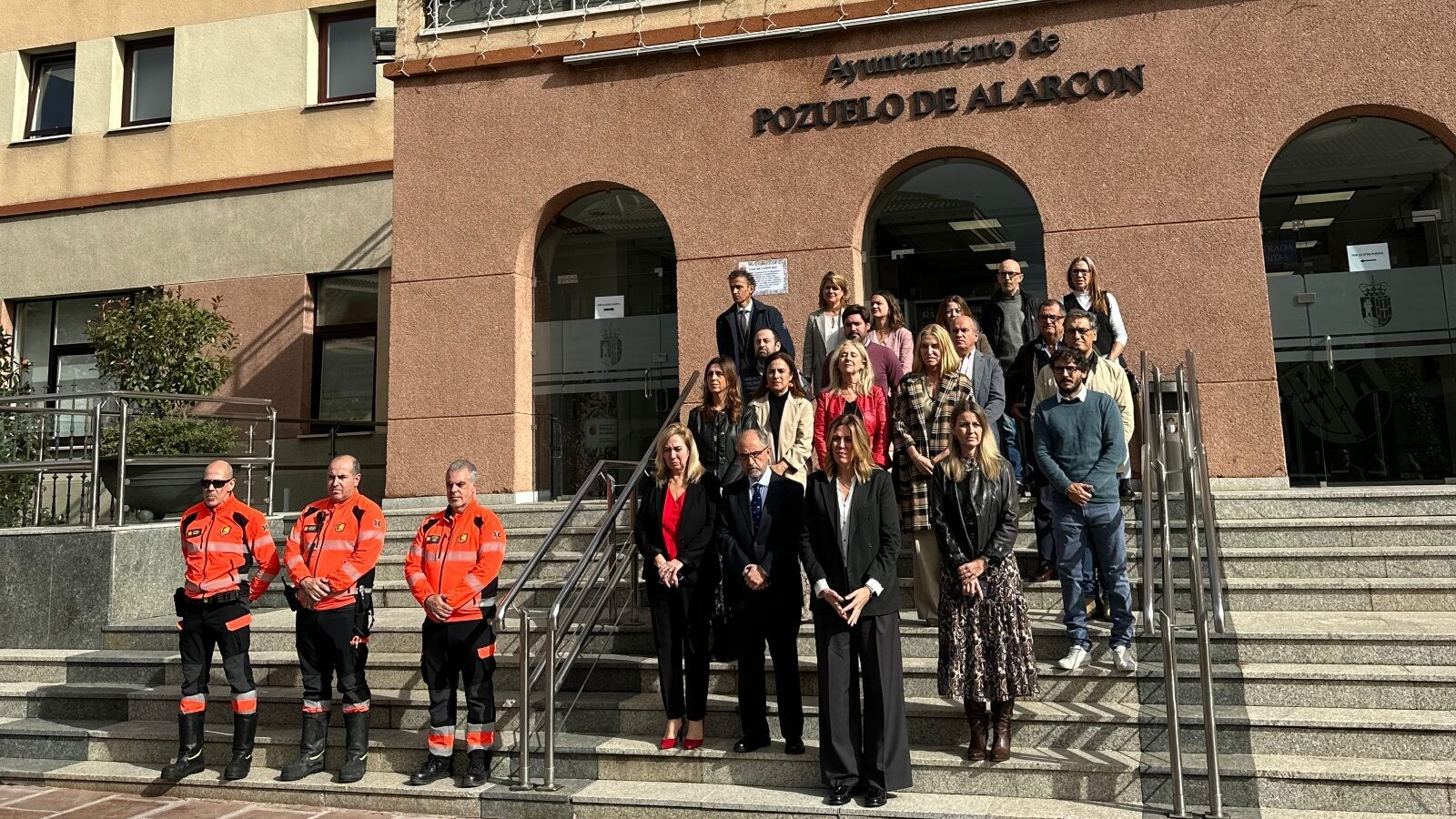 Minuto de silencio en Pozuelo de Alarcón en solidaridad con las víctimas de la DANA