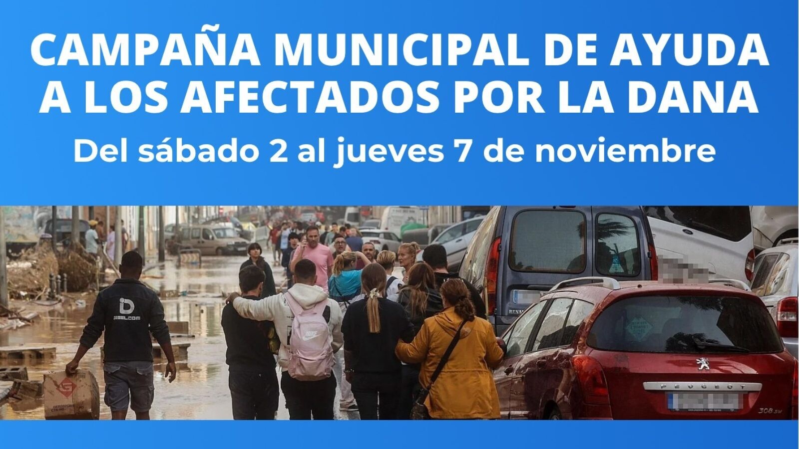 Campaña solidaria en Pozuelo para los afectados por la DANA en Valencia