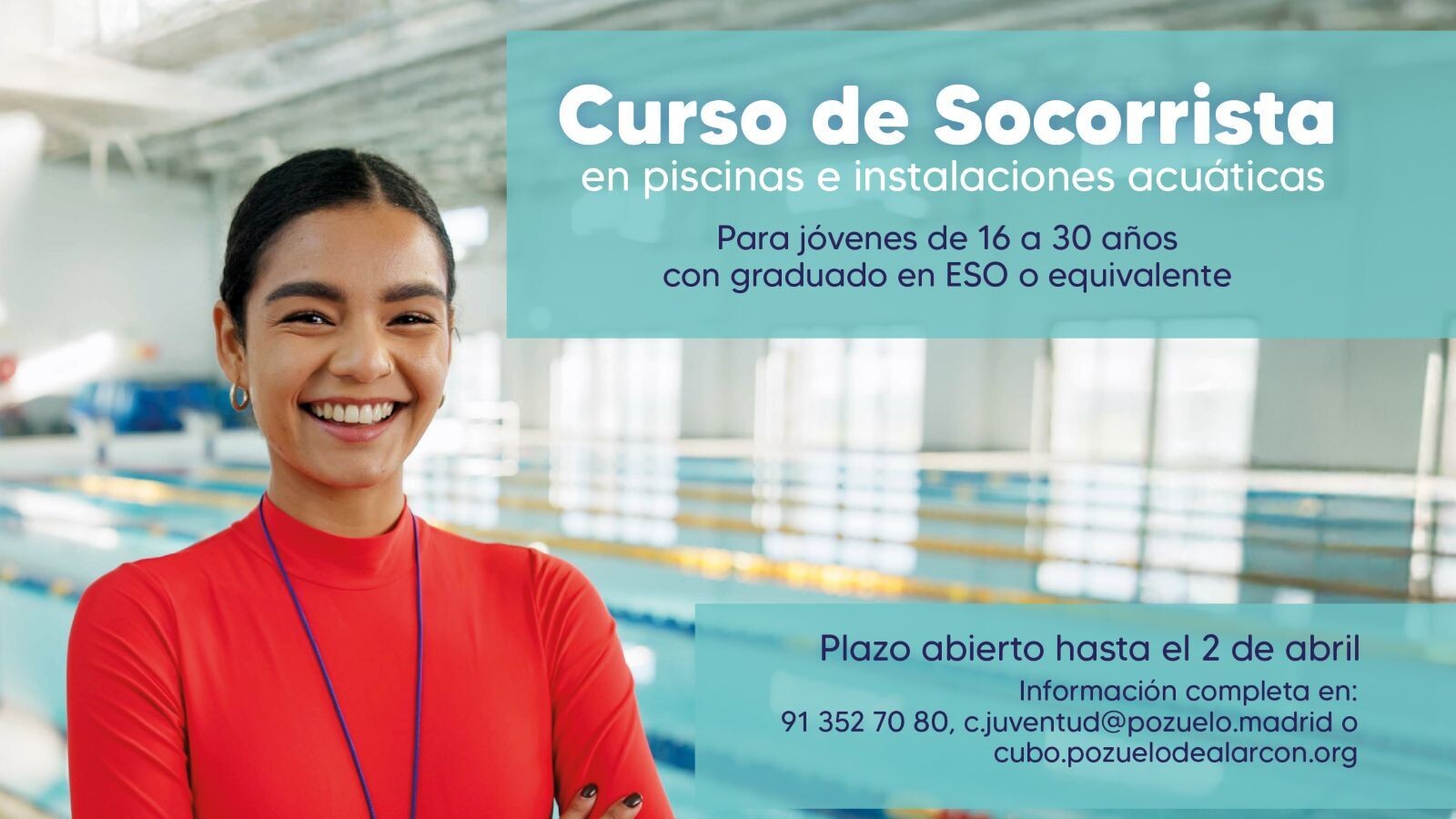 Abierta la inscripción para el curso de socorrismo en piscinas en Pozuelo de Alarcón