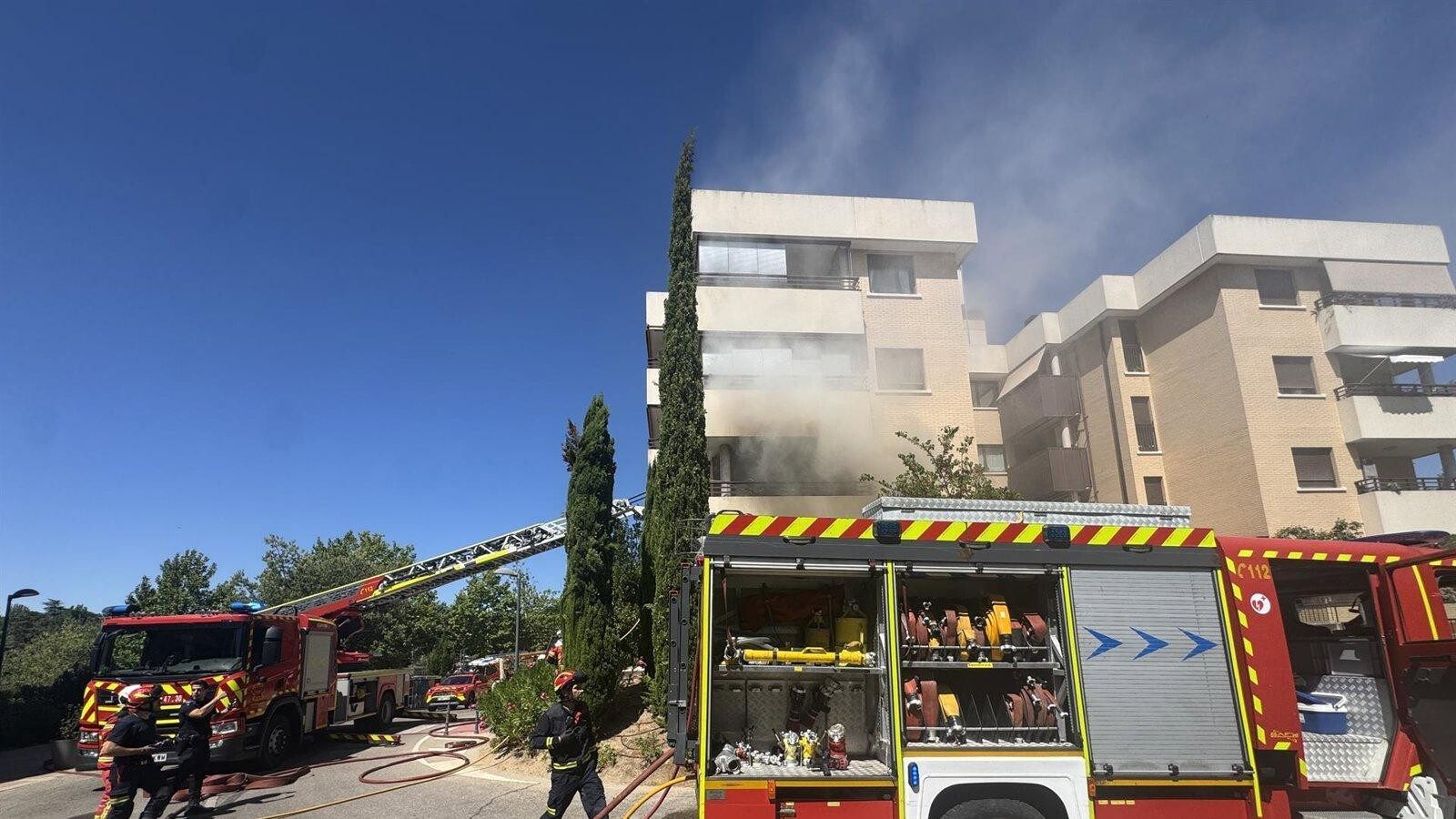 Los Bomberos extinguen un incendio en Pozuelo sin heridos