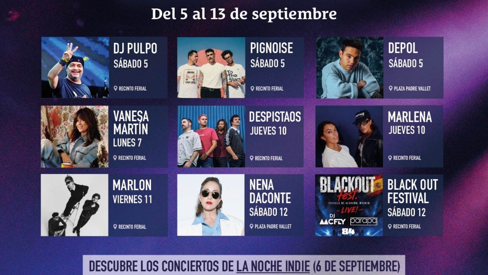 Pozuelo confirma los conciertos para las fiestas Consolación