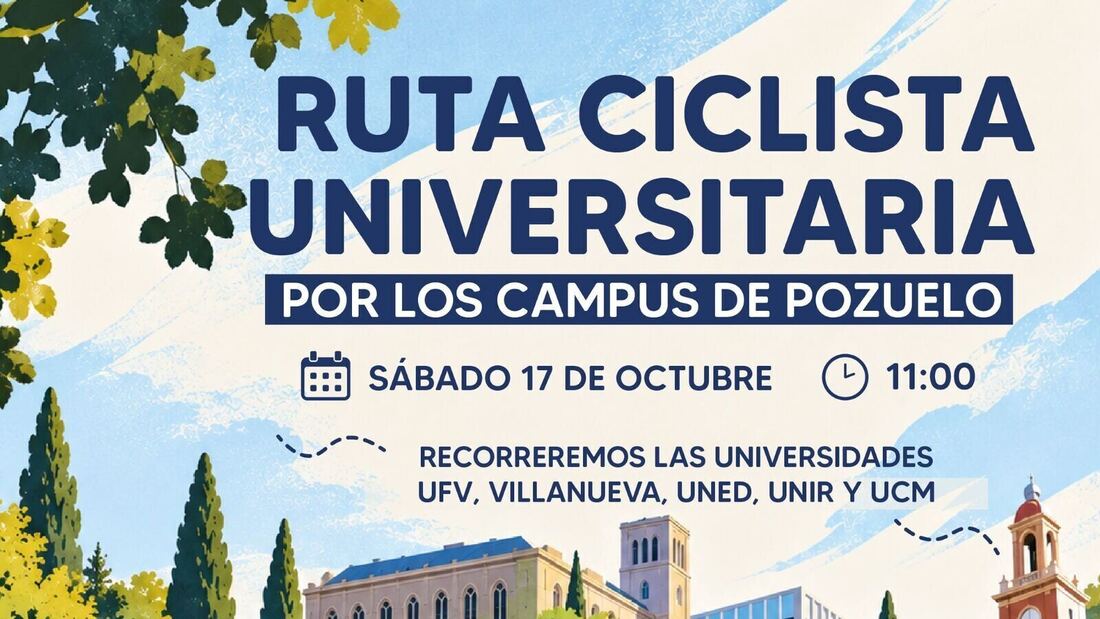 Pozuelo une sus cinco campus universitarios con una ruta ciclista